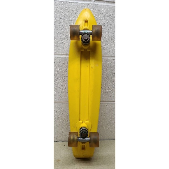 Vintage 1970s Yellow Penny Board Skateboard w/ Supergrip Wheels - Picture 7 of 7